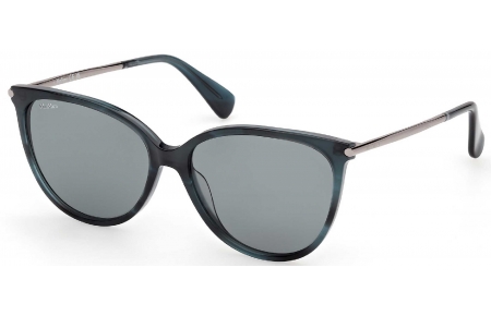 Gafas de Sol - MaxMara - MM0201 - 64N  STRIPED DARK GREEN // GREEN