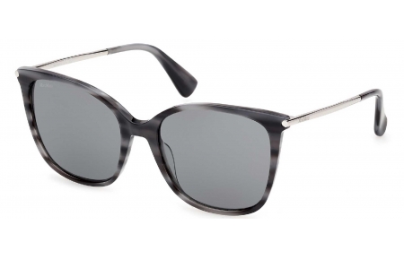 Gafas de Sol - MaxMara - MM0202 - 64A  STRIPED LIGHT BLUE // GREY