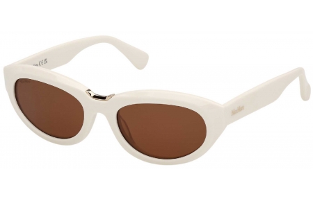 Gafas de Sol - MaxMara - MM0203 - 25E  SHINY WHITE // BROWN