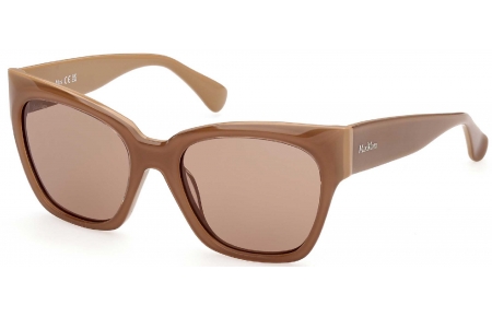 Gafas de Sol - MaxMara - MM0204 - 46E  SHINY LIGHT BROWN // BROWN