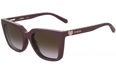Gafas de Sol - Love Moschino - MOL055/CS - 0T7 (QR) PLUM // + CLIP ON BROWN GRADIENT VIOLET