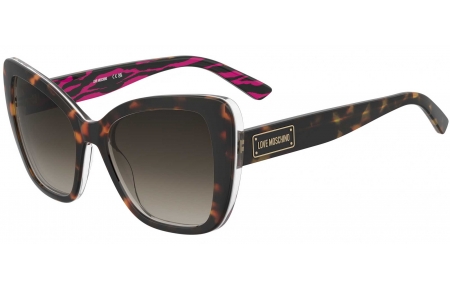 Gafas de Sol - Love Moschino - MOL083/S - 2VL (HA) PINK HAVANA PATTERNED // BROWN GRADIENT