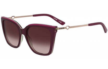 Gafas de Sol - Love Moschino - MOL094/S - 9KF (UQ) BURGUNDY MULTICOLOR // BURGUNDY GRADIENT PINK