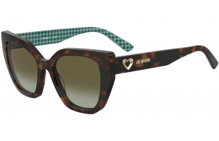 Gafas de Sol - Love Moschino - MOL098/S - 2VM (BC) HAVANA PATTERNED // BROWN GRADIENT GREEN