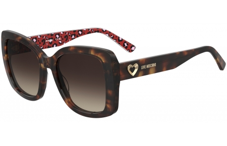 Gafas de Sol - Love Moschino - MOL107/S - 086 (HA) DARK HAVANA // BROWN GRADIENT