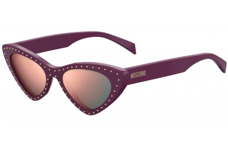 Gafas de Sol - Moschino - MOS006/S - B3V (0J) VIOLET // GREY ROSE GOLD MIRROR