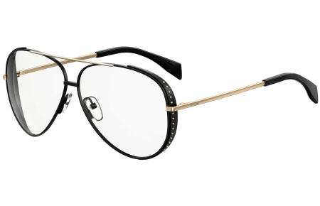 Gafas de Sol - Moschino - MOS007/S - 2M2 (99)  BLACK GOLD // TRANSPARENT