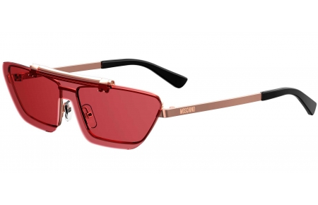 Gafas de Sol - Moschino - MOS048/S - DDB (4S) GOLD COPPER // BURGUNDY