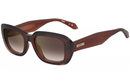 Gafas de Sol - Moschino - MOS199/S - 09Q (YK) BROWN // BORDEAUX GRADIENT GOLD MIRROR