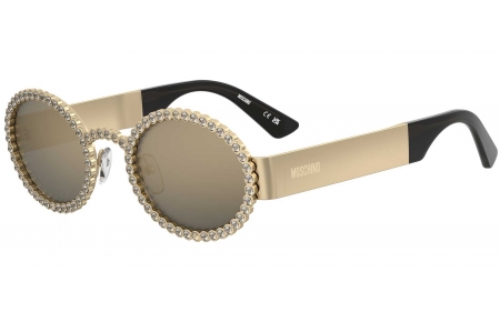 Gafas de Sol - Moschino - MOS204/S - 000 (JO) GOLD // GREY BRONZE MIRROR