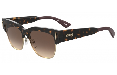 Gafas de Sol - Moschino - MOS217/S - MFX (HA) HAVANA PLUM // BROWN GRADIENT