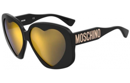 Gafas de Sol - Moschino - MOS152/S - 807 (CU) BLACK // BROWN MIRROR GOLD