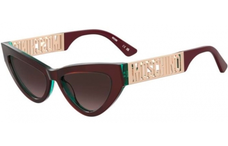 Lunettes de soleil - Moschino - MOS170/S - B17 (HA) METALIZED BURGUNDY // BROWN GRADIENT