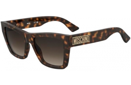 Lunettes de soleil - Moschino - MOS181/S - 086 (HA) DARK HAVANA // BROWN GRADIENT