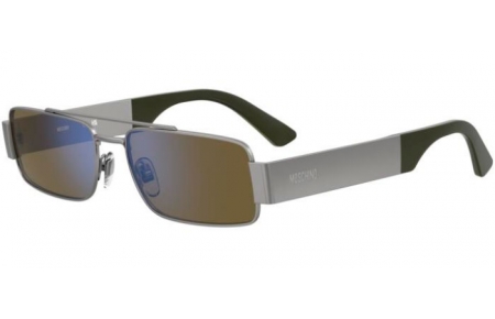 Sunglasses - Moschino - MOS184/S - 6LB (3U) RUTHENIUM // KHAKI MIRROR BLUE