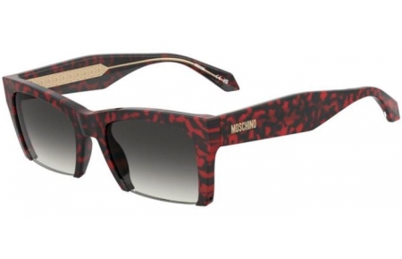 Lunettes de soleil - Moschino - MOS196/S - 0UC (9O) RED HAVANA // DARK GREY GRADIENT