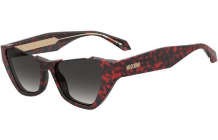 Sunglasses - Moschino - MOS197/S - 0UC (9O) RED HAVANA // DARK GREY GRADIENT