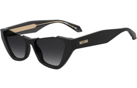 Lunettes de soleil - Moschino - MOS197/S - 807 (9O) BLACK // DARK GREY GRADIENT