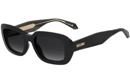 Lunettes de soleil - Moschino - MOS199/S - 807 (9O) BLACK // DARK GREY GRADIENT