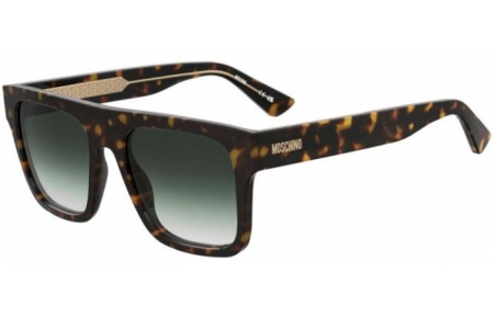 Sunglasses - Moschino - MOS201/S - 086 (9K) DARK HAVANA // GREEN GRADIENT