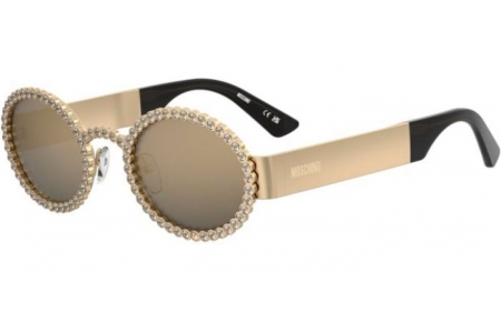 Sunglasses - Moschino - MOS204/S - 000 (JO) GOLD // GREY BRONZE MIRROR