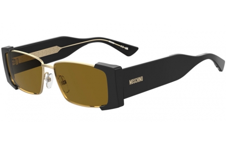 Gafas de Sol - Moschino - MOS206/S - 2M2 (70) BLACK GOLD // BROWN