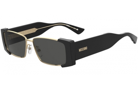 Gafas de Sol - Moschino - MOS206/S - 2M2 (IR) BLACK GOLD // GREY