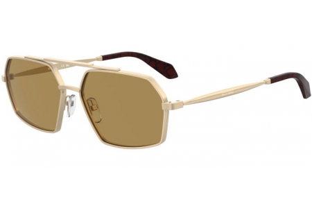 Gafas de Sol - Moschino - MOS210/S - AOZ (70) MATTE GOLD // BROWN