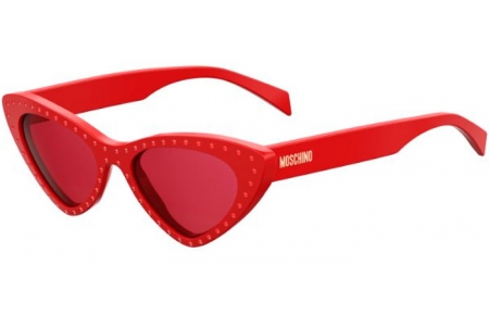 Lunettes de soleil - Moschino - MOS006/S - C9A (4S) RED // BURGUNDY