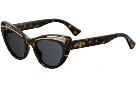 Sunglasses - Moschino - MOS036/S - 086 (IR) DARK HAVANA // GREY