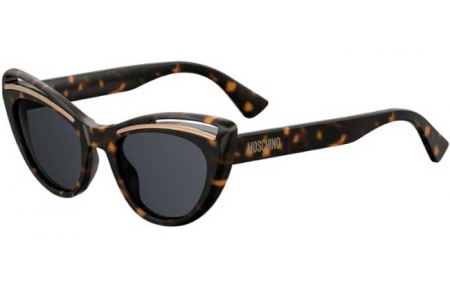 Gafas de Sol - Moschino - MOS036/S - 086 (IR) DARK HAVANA // GREY