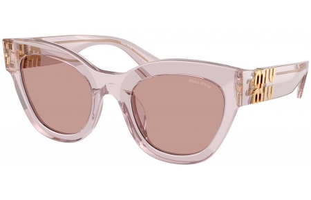 Gafas de Sol - Miu Miu - SMU 01YS - 12W20I  TRANSPARENT MAUVE // BROWN LIGHT VIOLET