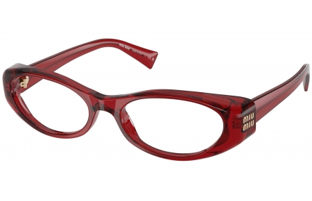 Monturas - Miu Miu - VMU 03ZV - 25M1O1  TRANSPARENT RED