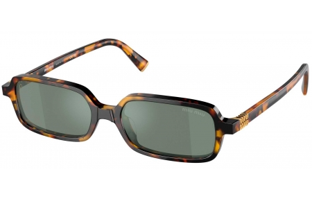 Gafas de Sol - Miu Miu - SMU 11ZS - VAU04M  HAVANA HONEY // GREEN MIRROR SILVER