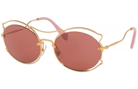 Gafas de Sol - Miu Miu - SMU 50SS - 7OE0A0 ANTIQUE GOLD // DARK VIOLET