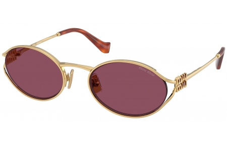 Gafas de Sol - Miu Miu - SMU 52YS - 5AK20Y  GOLD // DARK VIOLET