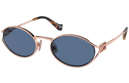 Gafas de Sol - Miu Miu - SMU 52YS - ZVF1V1  ROSE GOLD // DARK BLUE
