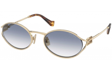 Gafas de Sol - Miu Miu - SMU 52YS - ZVN80O  PALE GOLD // LIGHT BLUE GRADIENT