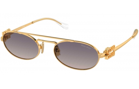 Gafas de Sol - Miu Miu - SMU 54ZS - 5AK30C  GOLD // GREY GRADIENT MIRROR