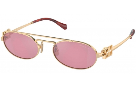Gafas de Sol - Miu Miu - SMU 54ZS - ZVN50D  PALE GOLD // DARK PINK MIRROR SILVER