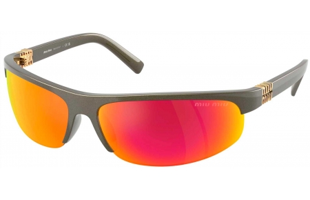 Gafas de Sol - Miu Miu - SMU A02S - 17Y5M0  KAKI METAL // BROWN MIRROR ORANGE