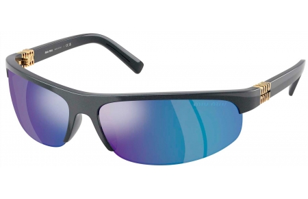 Gafas de Sol - Miu Miu - SMU A02S - 19Y10K  METALLIC AVIO // BLUE MIRROR LIGHT GREEN