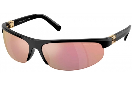 Gafas de Sol - Miu Miu - SMU A02S - 1AB90J  BLACK // DARK GREY MIRROR PINK