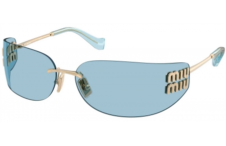 Gafas de Sol - Miu Miu - SMU A51S - ZVN10P  PALE GOLD // LIGHT BLUE