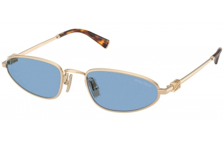 Gafas de Sol - Miu Miu - SMU A52S - ZVN60O  PALE GOLD // LIGHT BLUE