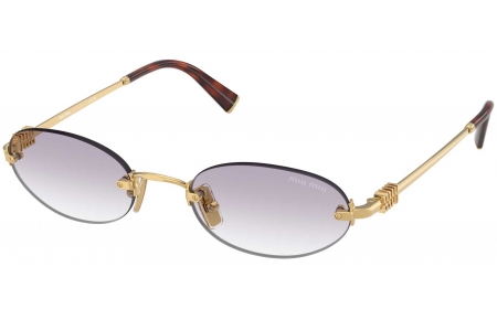 Gafas de Sol - Miu Miu - SMU A54S - 5AK04O  GOLD // GREY GRADIENT CLEAR