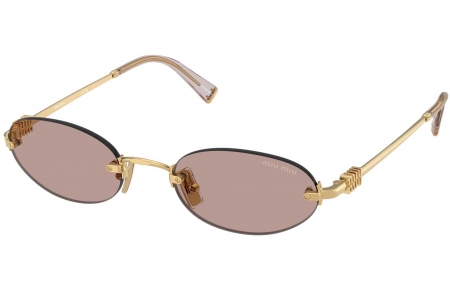 Gafas de Sol - Miu Miu - SMU A54S - 5AK20I  GOLD // BROWN LIGHT PURPLE