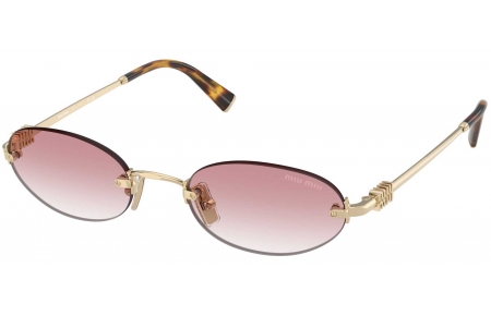 Gafas de Sol - Miu Miu - SMU A54S - ZVN70O  PALE GOLD // PINK GRADIENT CLEAR