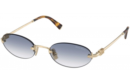 Gafas de Sol - Miu Miu - SMU A54S - ZVN80O  PALE GOLD // LIGHT BLUE GRADIENT CLEAR