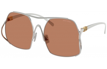 Gafas de Sol - Miu Miu - SMU A55S - 1BC90Q  SILVER // BROWN
